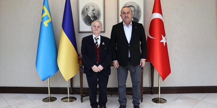 Dışişleri Bakanı Çavuşoğlu, Kırım Tatar Türklerinin lideri Kırımoğlu ile görüştü