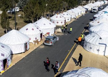 Dünya Etnospor Konfederasyonunun deprem bölgesindeki Dayanışma Obası'nda faaliyetler sürüyor