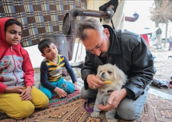 Deprem sonrası enkazdan kurtardığı "Bıncır" ile aynı çadırda yaşıyor