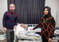 Yatağa bağımlı hasta depremde yıkılan binadan küçük sıyrıklarla kurtulmuş