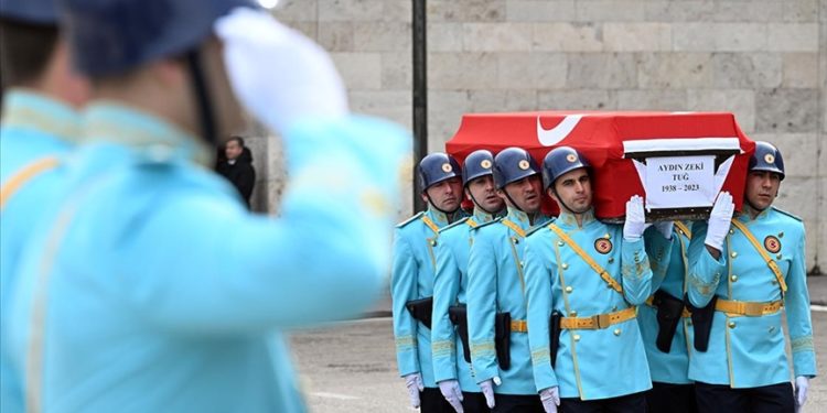 Eski TBMM Danışma Meclisi Üyesi Aydın Zeki Tuğ için TBMM’de cenaze töreni düzenlendi