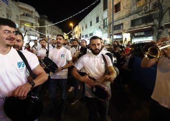 Doğu Kudüs’ün Eski Şehir bölgesinde bayram hazırlıkları fasıl eğlencesiyle başladı