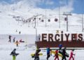 Erciyes'te kayak sezonu devam ediyor