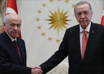 Cumhurbaşkanı Erdoğan, MHP Genel Başkanı Bahçeli'yi kabul etti