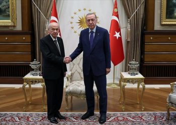 Cumhurbaşkanı Erdoğan, MHP Genel Başkanı Bahçeli'yi kabul etti