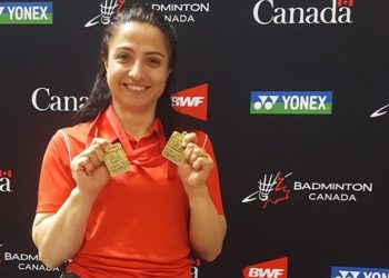 Milli para badmintoncu Emine Seçkin, Kanada'da 2 altın madalya kazandı