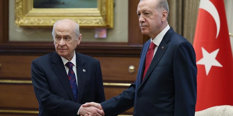 Cumhurbaşkanı Erdoğan, MHP Genel Başkanı Bahçeli ile görüştü