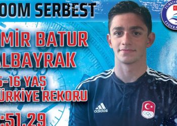 EYOF'ta milli sporculardan ilk altın madalya rekorla geldi