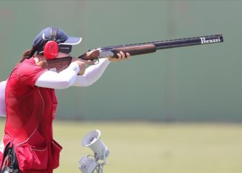 3. Avrupa Oyunları'nda atıcılıkta kadınlar trap takım kategorisinde Türkiye, gümüş madalya kazandı