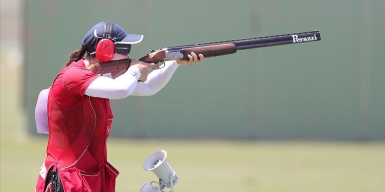 3. Avrupa Oyunları'nda atıcılıkta kadınlar trap takım kategorisinde Türkiye, gümüş madalya kazandı