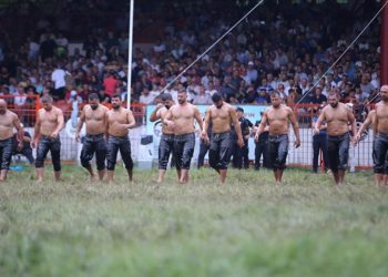 662. Tarihi Kırkpınar Yağlı Güreşleri başpehlivanlık 2. tur müsabakaları tamamlandı