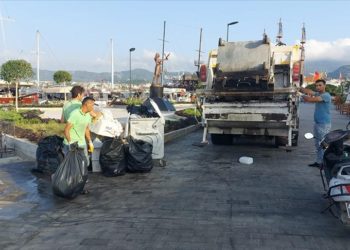 Marmaris'te Kurban Bayramı tatilinde 3 bin 192 ton atık toplandı