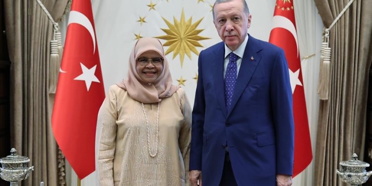 Cumhurbaşkanı Erdoğan, BM Habitat İcra Direktörü Sharif'i kabul etti