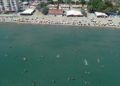 Tekirdağ'da sıcaktan bunalanlar sahillerde vakit geçiriyor