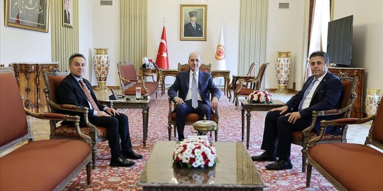 TBMM Başkanı Kurtulmuş, TOGÜ Rektörü Yılmaz'ı kabul etti