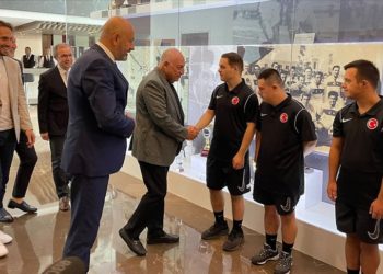 Down Sendromlu Futsal Milli Takımı, Avrupa Şampiyonası öncesi TFF’de moral depoladı