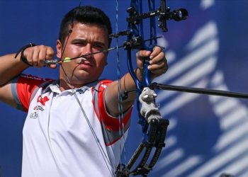 Dünya Okçuluk Şampiyonası'nda Emircan Haney, sıralama yarışlarında birinci oldu