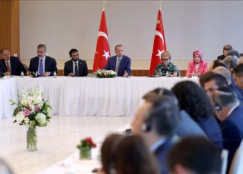 Cumhurbaşkanı Erdoğan, Amerikan Yahudi Toplumu Çatı Kuruluşları temsilcilerini kabul etti