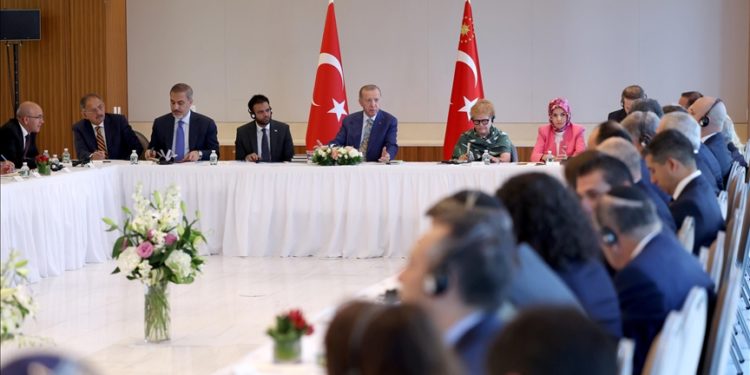 Cumhurbaşkanı Erdoğan, Amerikan Yahudi Toplumu Çatı Kuruluşları temsilcilerini kabul etti