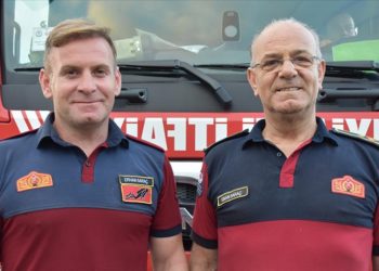 Trabzon’da itfaiyeci kardeşler 17 yıldır birlikte çalışıyor