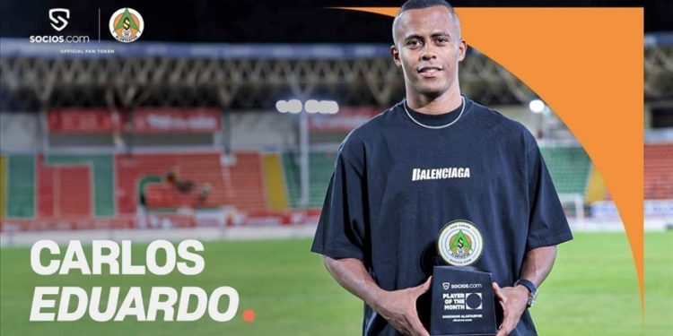 Corendon Alanyaspor taraftarı, Carlos Eduardo'yu ayın oyuncusu seçti