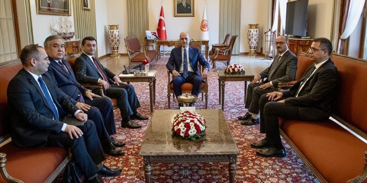 TBMM Başkanı Kurtulmuş, Özbekistan Dışişleri Bakanı Bahtiyar Saidov ve beraberindeki heyeti kabul etti