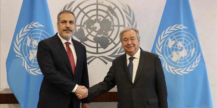 Dışişleri Bakanı Fidan, BM Genel Sekreteri Guterres ile görüştü