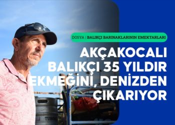 Akçakocalı balıkçı 35 yıldır ekmeğini, sevdalısı olduğu denizden çıkarıyor