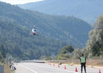 Bolu'da kural ihlali yapan sürücüler "cayrokopter" ile tespit edildi