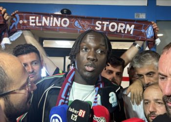 Trabzonspor'un yeni transferi Batista Mendy, Trabzon'a geldi