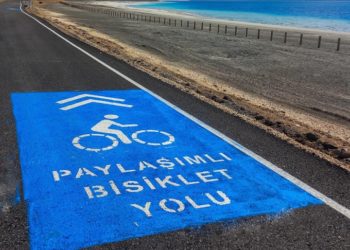 Salda Gölü çevresine 7 kilometrelik bisiklet yolu yapıldı