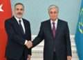 Kazakistan Cumhurbaşkanı Tokayev, Dışişleri Bakanı Fidan’ı kabul etti