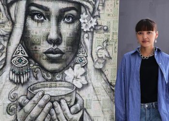 Halıya resim yapan Kazak ressam sosyal medyada ün kazandı