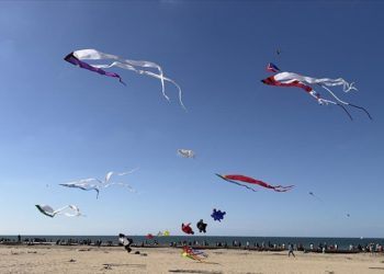 Hollanda'da uçurtma festivali düzenlendi