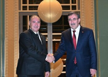 Cumhurbaşkanı Yardımcısı Yılmaz, Türkmenistan Bakanlar Kurulu Başkan Yardımcısı Atdayev ile görüştü