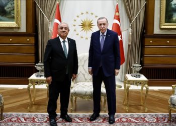 Cumhurbaşkanı Erdoğan, DSP Genel Başkanı Aksakal'ı kabul etti