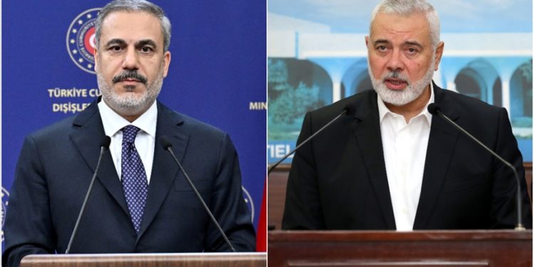Dışişleri Bakanı Fidan, Hamas Siyasi Büro Başkanı İsmail Heniyye ile telefonda görüştü