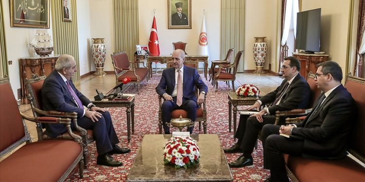 TBMM Başkanı Kurtulmuş, KEİPA Genel Sekreteri Hajiyev'i kabul etti