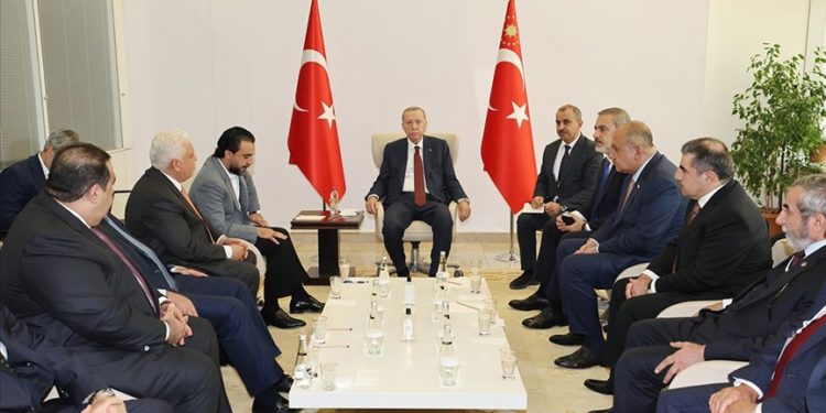 Cumhurbaşkanı Erdoğan, Irak Temsilciler Meclisi Başkanı Muhammed Halbusi'yi kabul etti