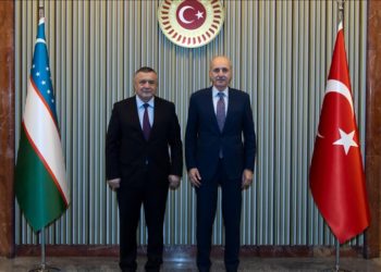 TBMM Başkanı Kurtulmuş, Özbekistan Yasama Meclisi Başkanı İsmailov ile görüştü