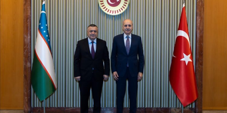 TBMM Başkanı Kurtulmuş, Özbekistan Yasama Meclisi Başkanı İsmailov ile görüştü
