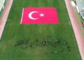 Kırklareli'nde 250 öğrenci, Atatürk'ün imzasının koreografisini oluşturdu