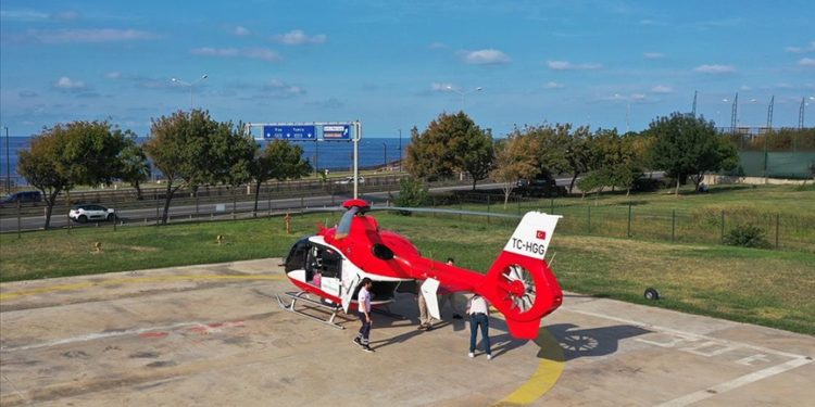 Karadeniz’de ambulans helikopterle 9 ayda 198 hasta taşındı