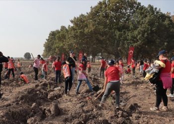 Kırklareli'nde "Cumhuriyetin 100. Yılı Hatıra Ormanı" oluşturuldu