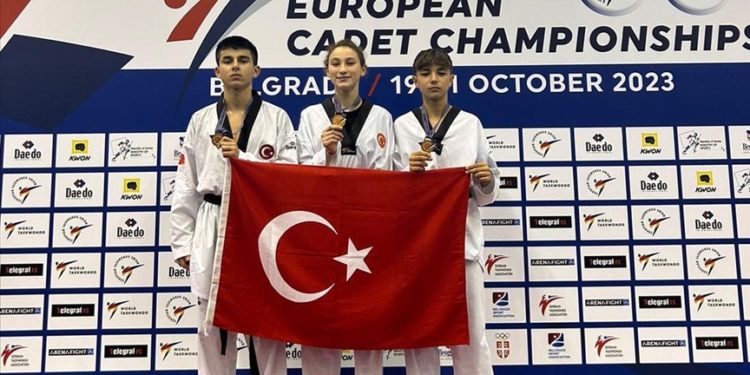 Avrupa Yıldızlar Tekvando Şampiyonası’nda milli sporcular, 3 madalya daha kazandı