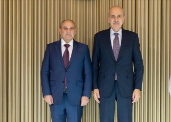 TBMM Başkanı Kurtulmuş, Yeni Azerbaycan Partisi Genel Başkanvekili Budagov'u kabul etti