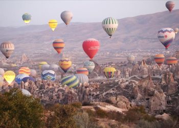 Kapadokya’yı 10 ayda 550 binden fazla turist gökyüzünden izledi