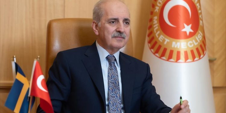 TBMM Başkanı Kurtulmuş, İsveç Meclis Başkanı Norlen ile videokonferans sistemiyle görüştü