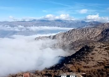 Amasya'yı kaplayan sis güzel görüntü oluşturdu