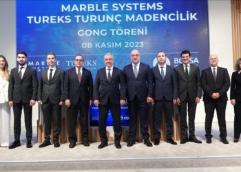 Borsa İstanbul’da gong, Marble Systems Tureks Turunç Madencilik için çaldı